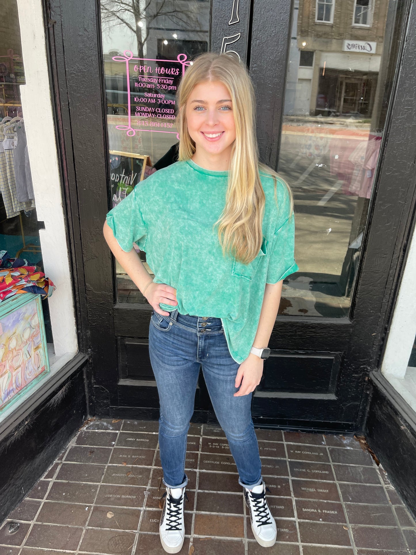 Zenana “Green With Envy” Top