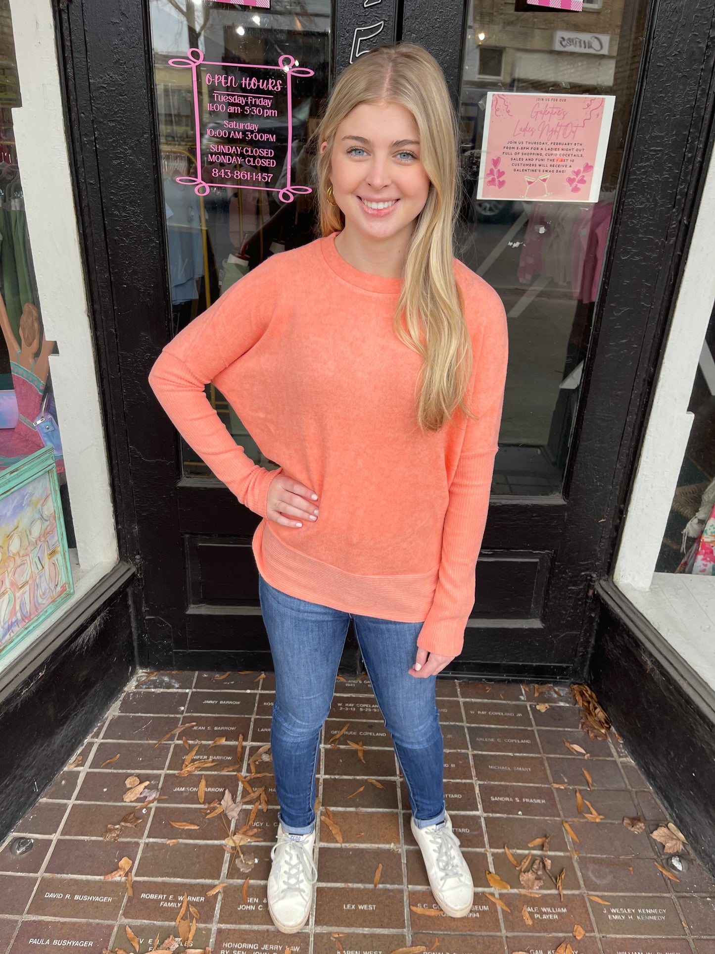 Zenana “Made For Comfort” Top in Coral