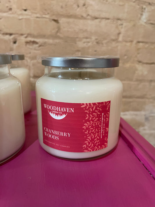 Cranberry Woods Woodhaven Jar Candle